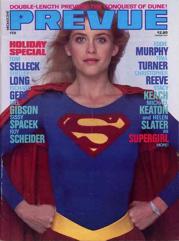PREVUE magazine side cover Issue 58 February 1985