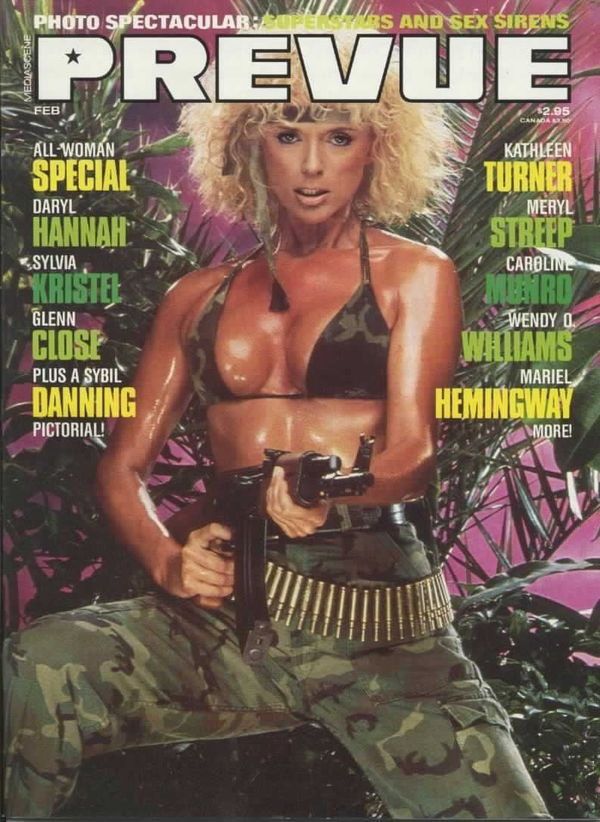 PREVUE magazine side cover Issue 63 February 1986