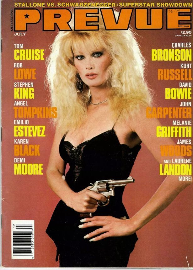 PREVUE magazine side cover Issue 64  1986