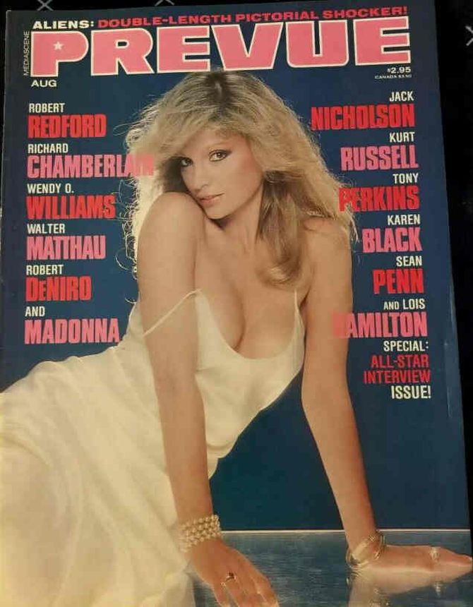 PREVUE magazine side cover Issue 65 August 1986