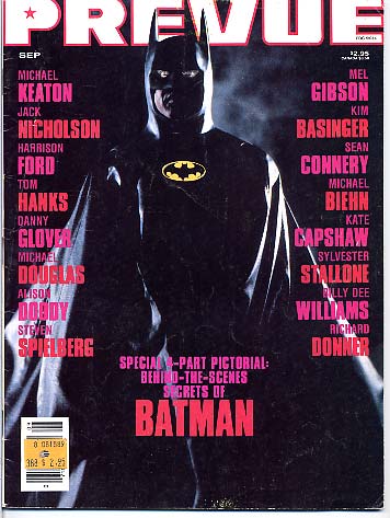 PREVUE magazine side cover Issue 76  1989
