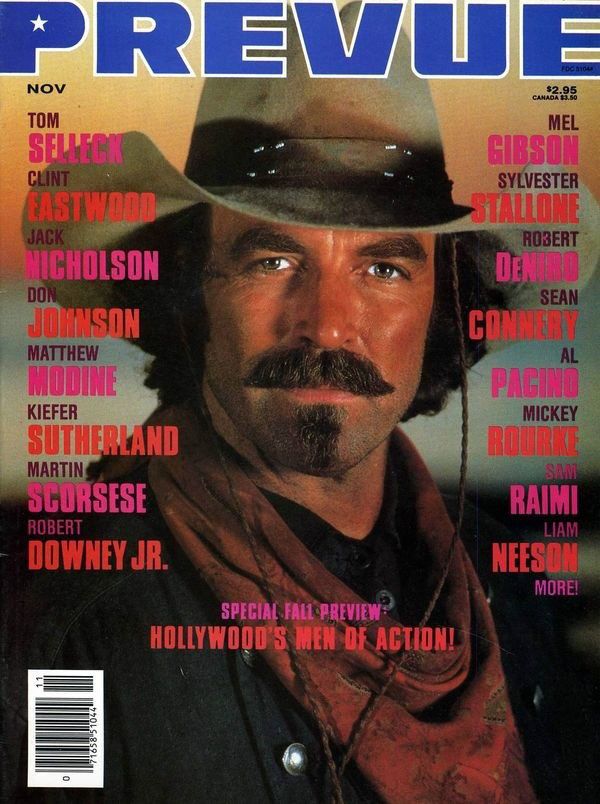PREVUE magazine side cover Issue 81  1990