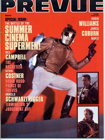 PREVUE magazine side cover Issue 84  1991