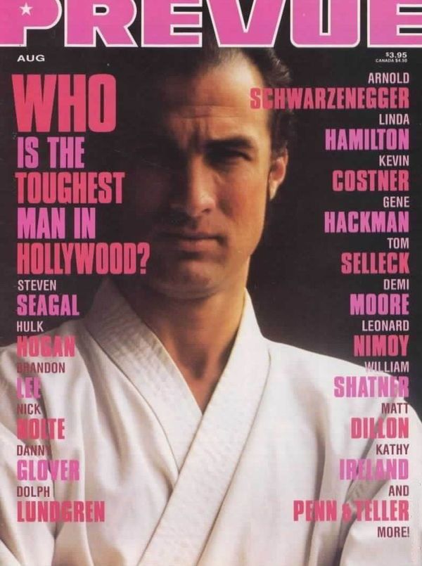PREVUE magazine side cover Issue 85  1991