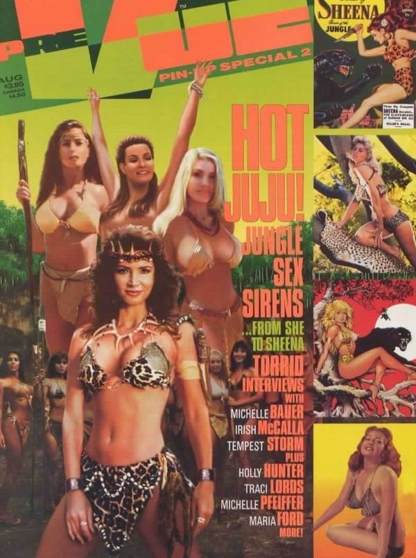 PREVUE magazine side cover Issue 92  2 August-October 1994
