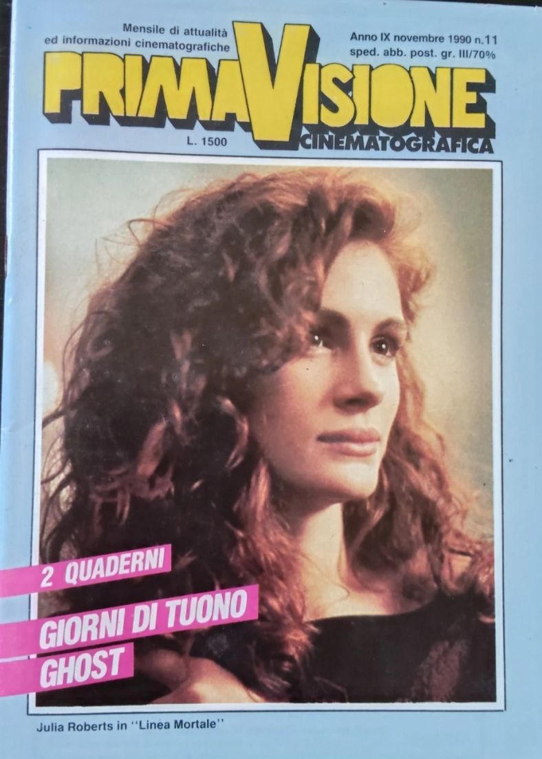 PRIMAVISIONE CINEMATOGRAFICA magazine side cover  November 1990