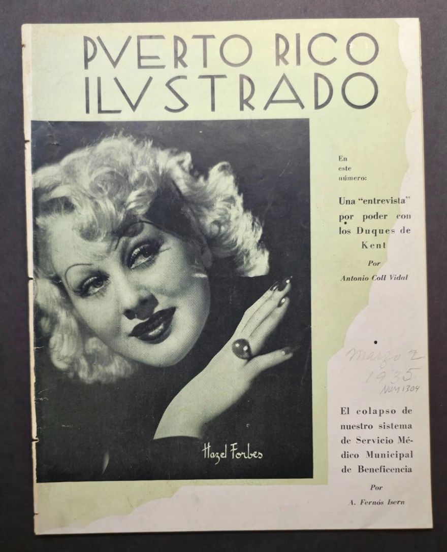 PUERTO RICO ILUSTRADO magazine side cover 2 March 1935