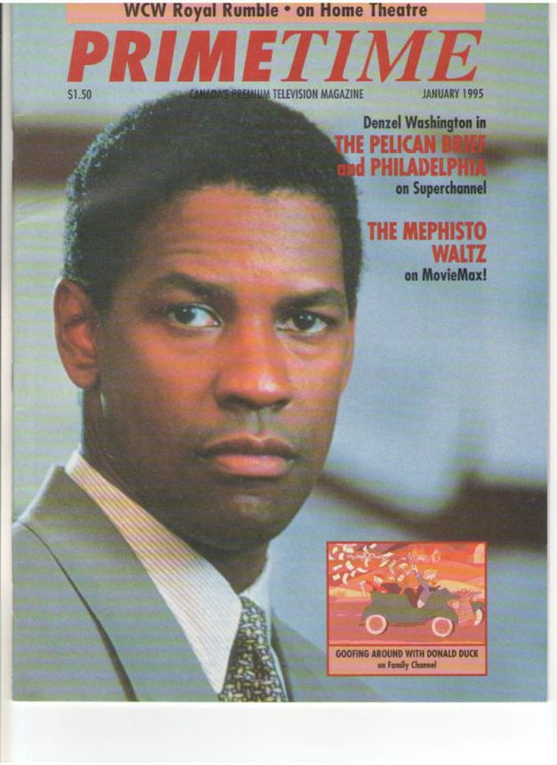 PRIMETIME magazine side cover  January 1995