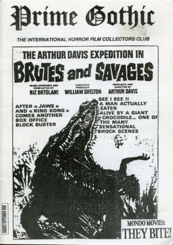 PRIME GOTHIC magazine side cover August 1990