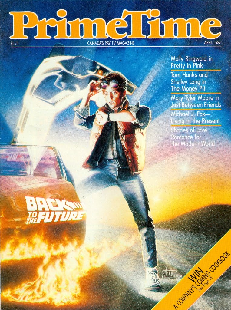 PRIMETIME magazine side cover  April 1987