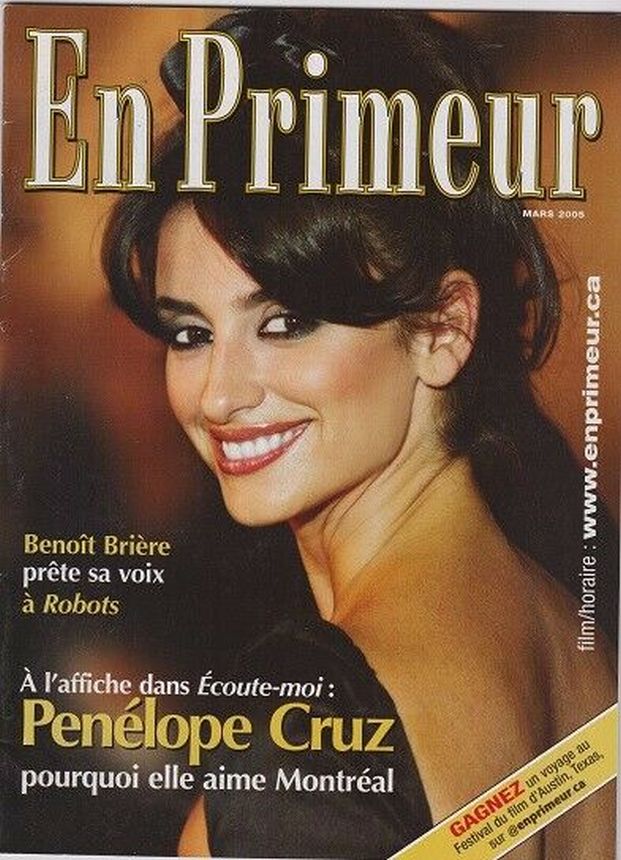 EN PRIMEUR magazine side cover  March 2005