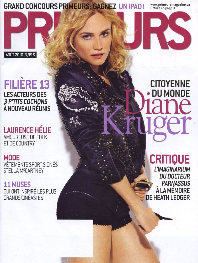 PRIMEURS magazine side cover August 2010