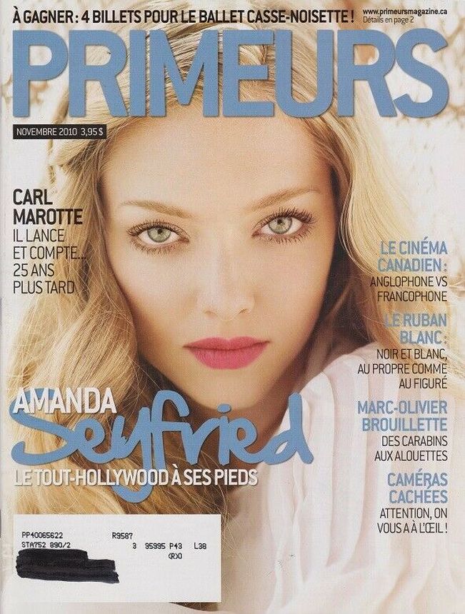 PRIMEURS magazine side cover November 2010