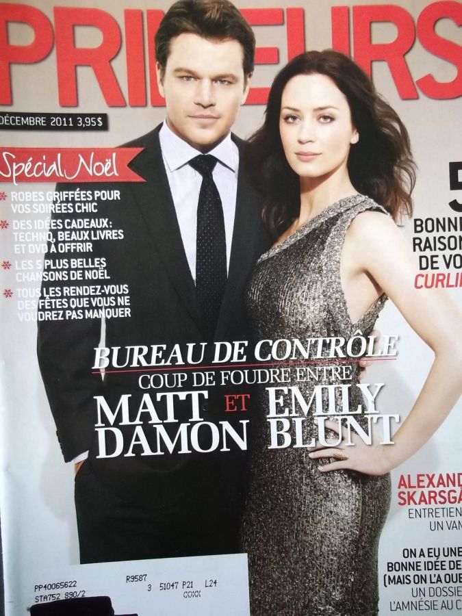PRIMEURS magazine side cover December 2011