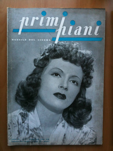 PRIMI PIANI magazine side cover :February 1942