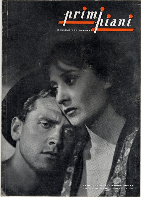PRIMI PIANI magazine side cover Issue 9 September 1942