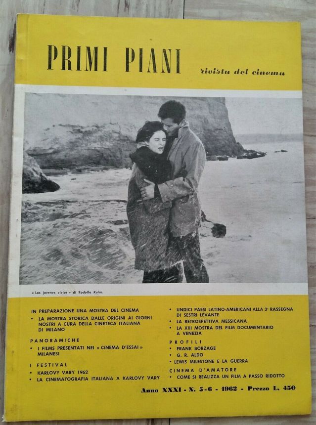 PRIMI PIANI magazine side cover  May/June 1962