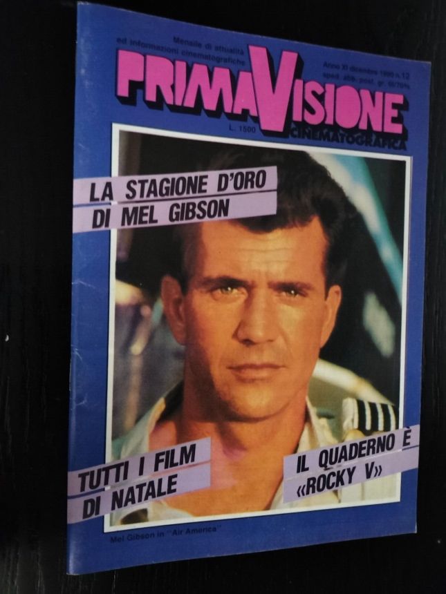 PRIMAVISIONE CINEMATOGRAFICA magazine side cover  December 1990