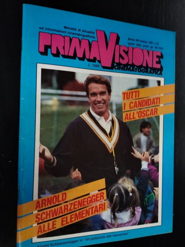 PRIMAVISIONE CINEMATOGRAFICA magazine side cover  March 1991