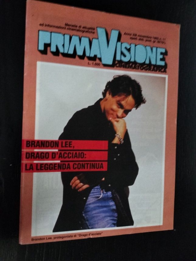 PRIMAVISIONE CINEMATOGRAFICA magazine side cover  November 1992
