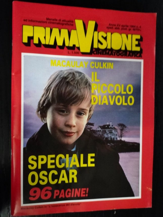 PRIMAVISIONE CINEMATOGRAFICA magazine side cover  April 1994