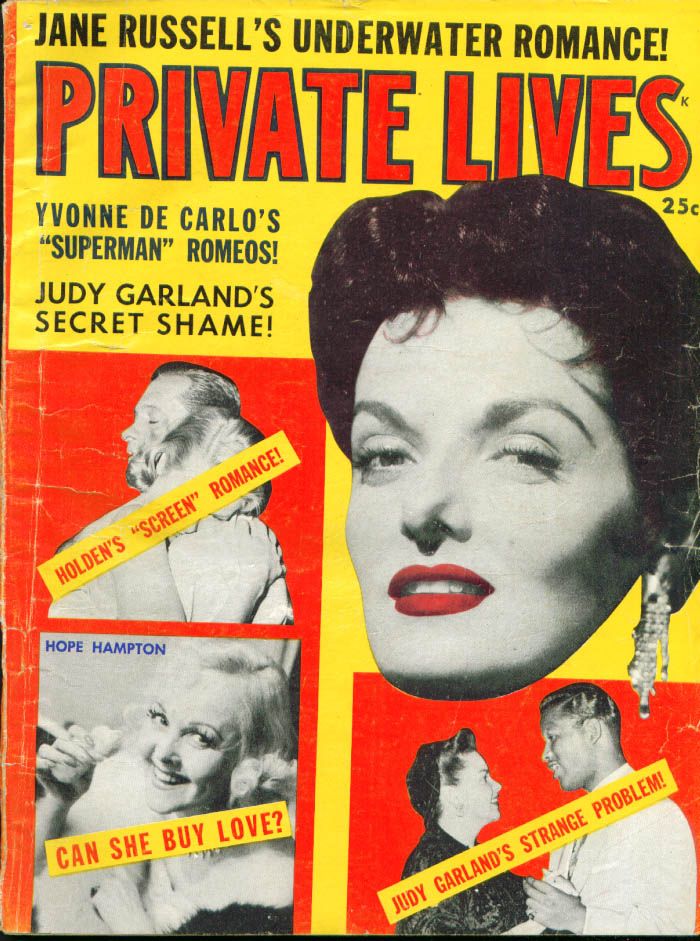 PRIVATE LIVES magazine side cover  Vol 1 # 7 June 1955