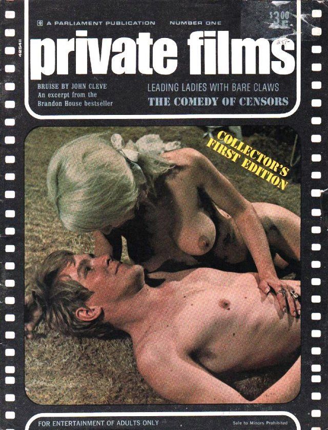 PRIVATE FILMS magazine side cover Issue 1  1969