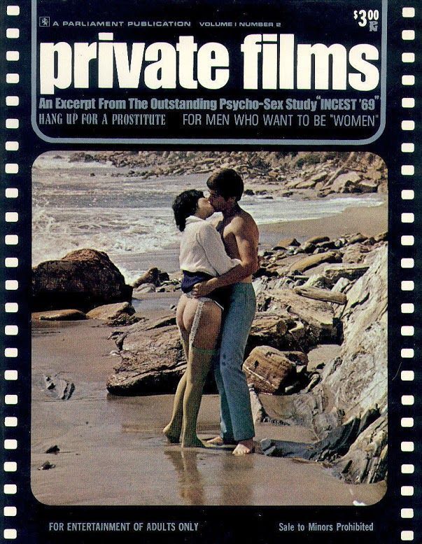 PRIVATE FILMS magazine side cover Issue 2  1969