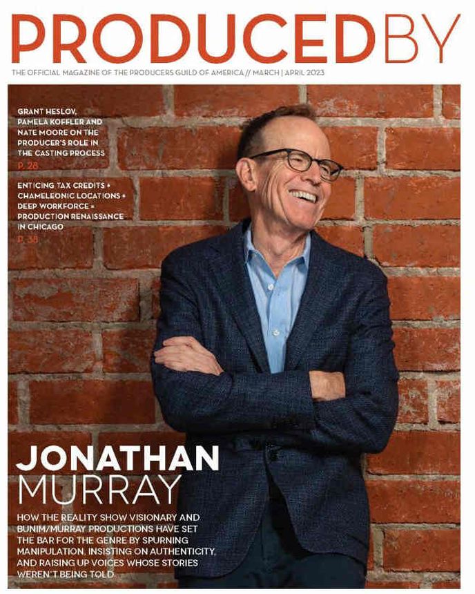 PRODUCED BY magazine side cover  March/April 2023