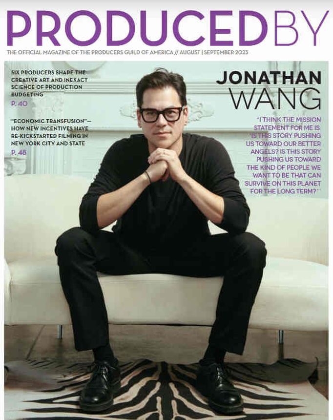 PRODUCED BY magazine side cover  August/September 2023