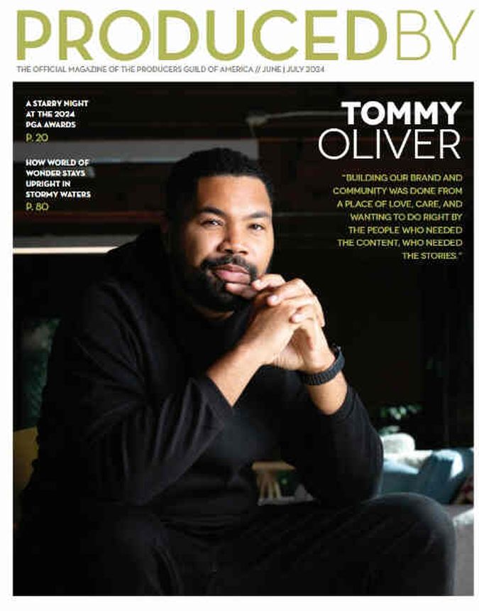 PRODUCED BY magazine side cover  June/July 2024