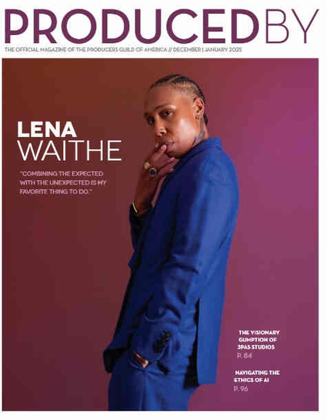 PRODUCED BY magazine side cover  December 2024/ January 2025 