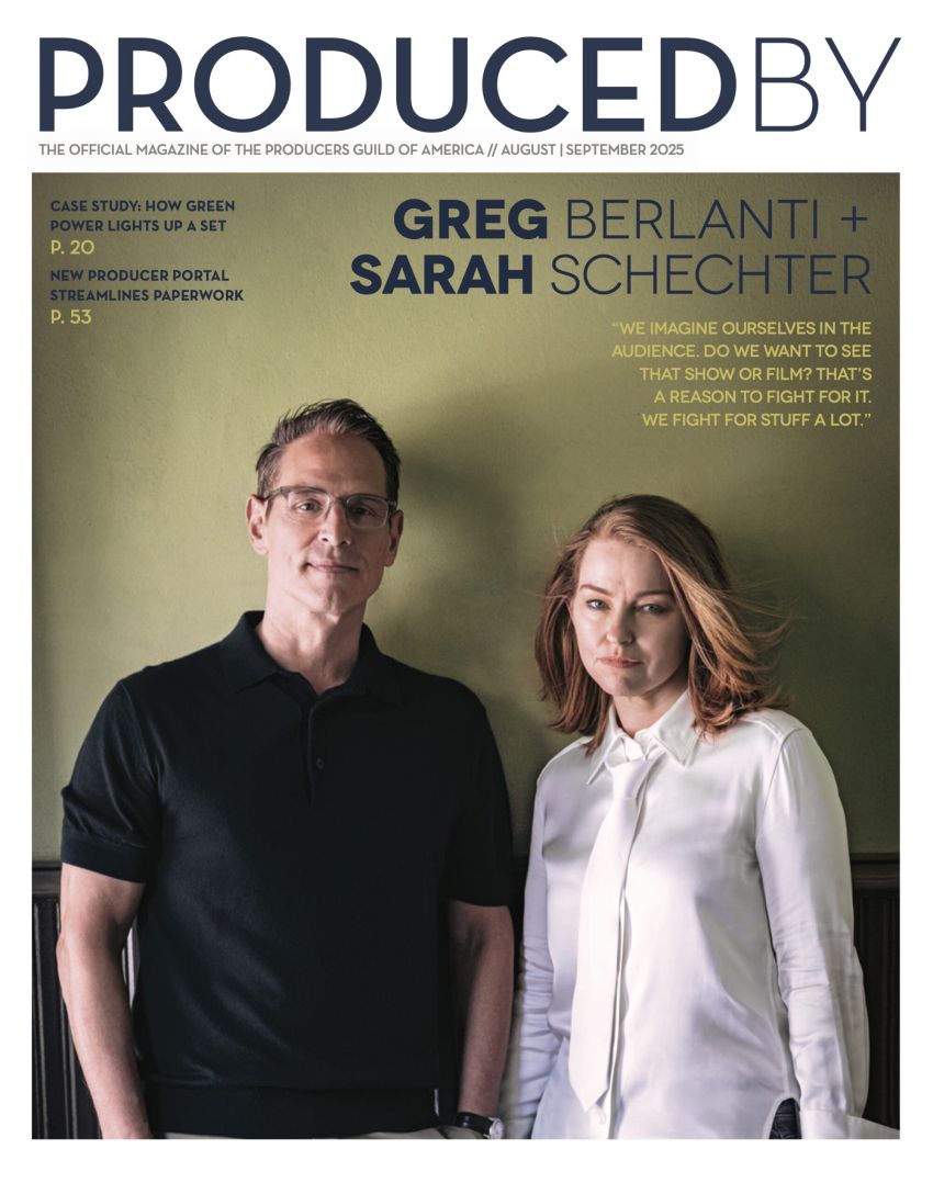 PRODUCED BY magazine side cover  August/September 2025