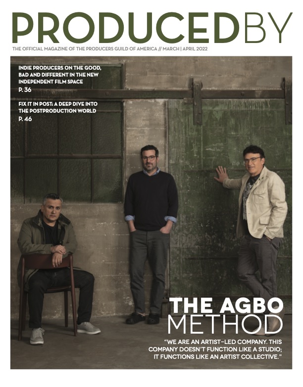PRODUCED BY magazine side cover  March/April 2022