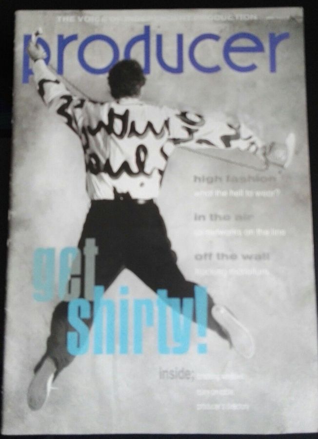 PRODUCER magazine side cover Issue 9 Winter 1989