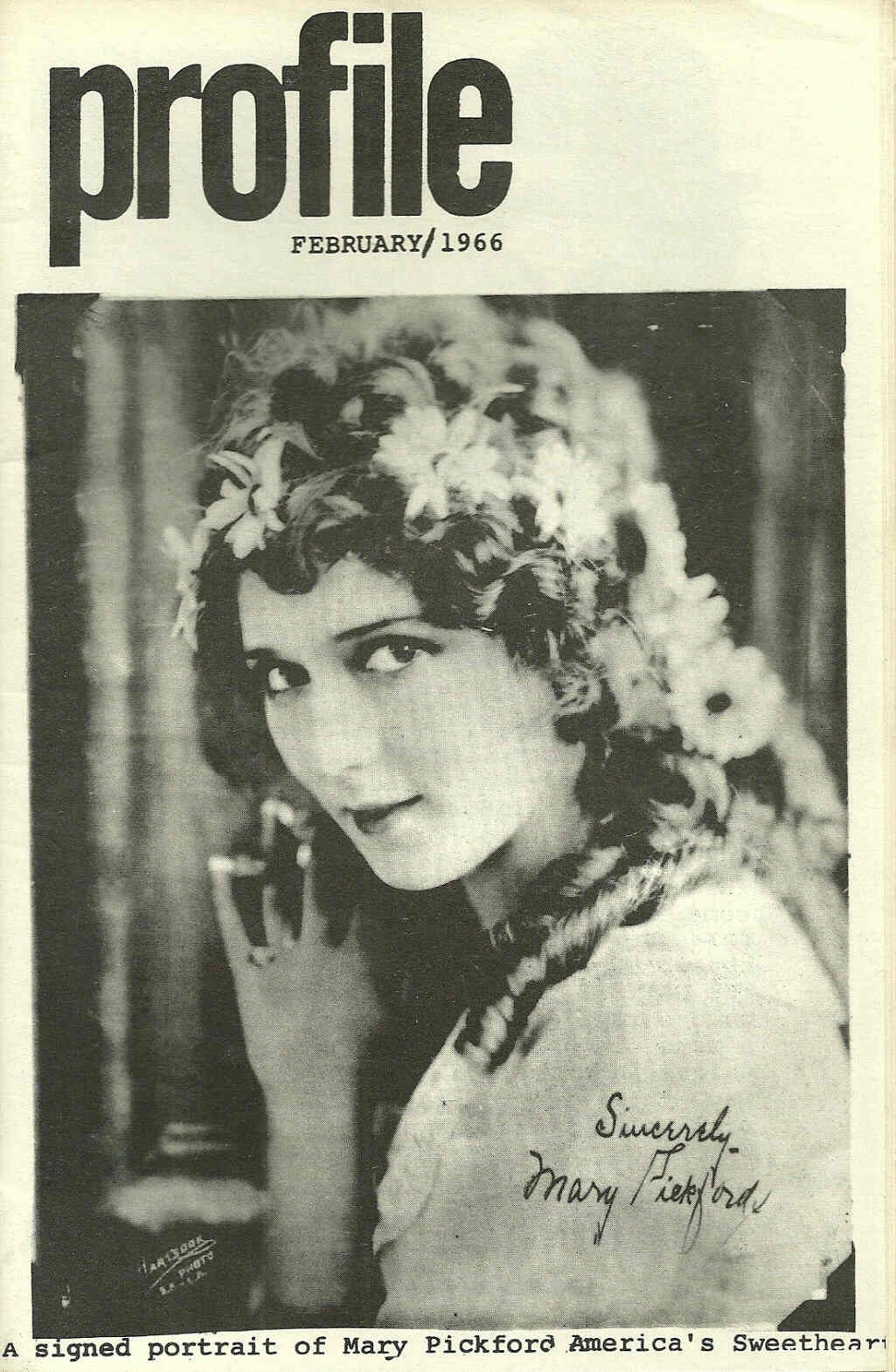PROFILE magazine side cover Issue 17 February 1966