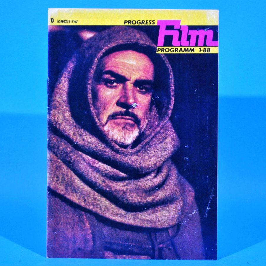 PROGRESS FILM PROGRAMM (1970s-90s) magazine side cover Issue 1   1988