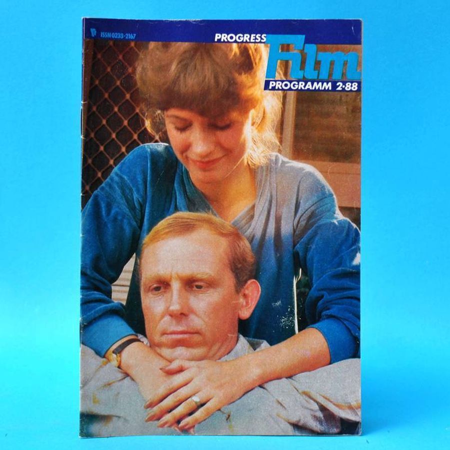 PROGRESS FILM PROGRAMM (1970s-90s) magazine side cover Issue 2   1988