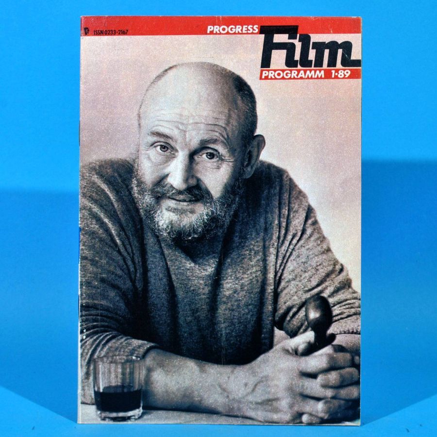 PROGRESS FILM PROGRAMM (1970s-90s) magazine side cover Issue 1   1989