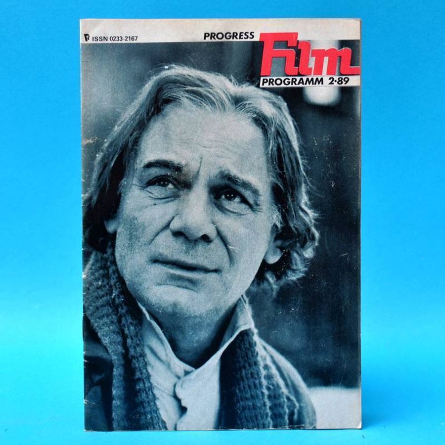 PROGRESS FILM PROGRAMM (1970s-90s) magazine side cover Issue 2   1989