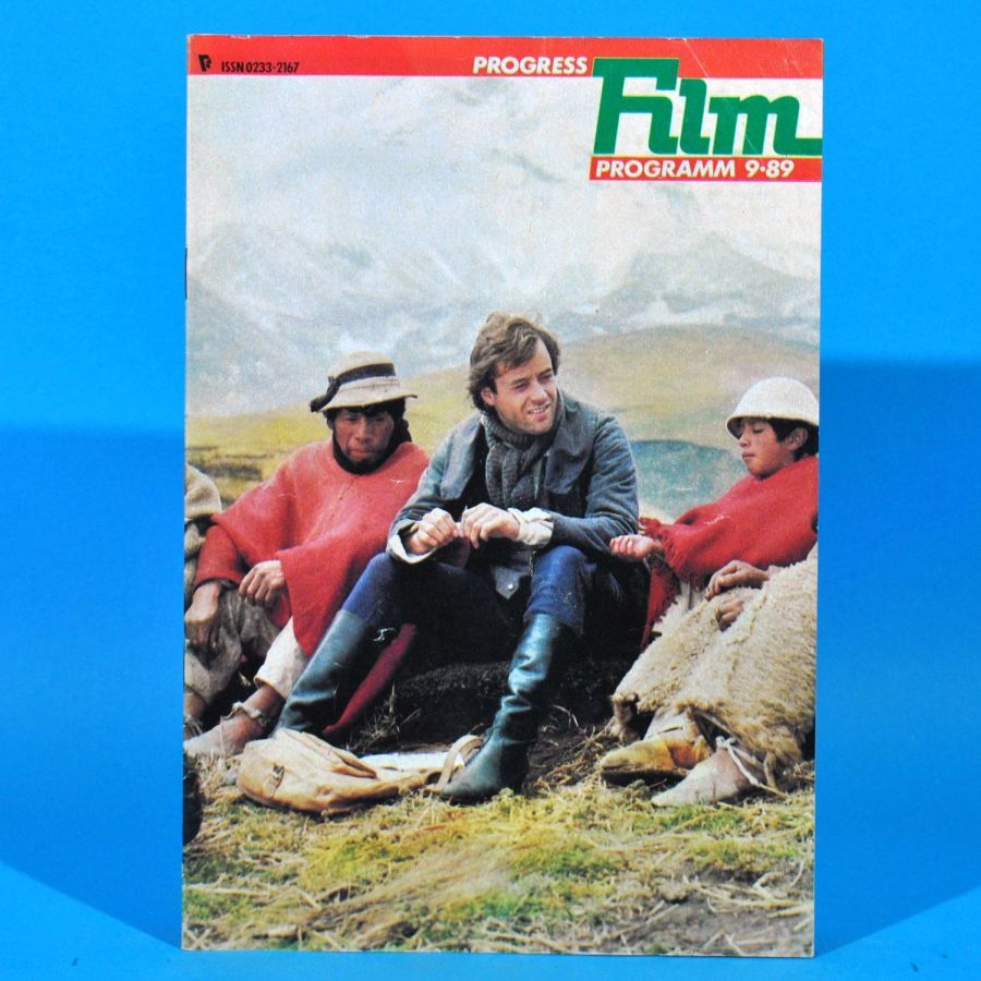 PROGRESS FILM PROGRAMM (1970s-90s) magazine side cover Issue 9   1989