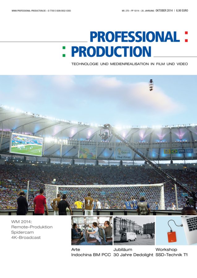 PROFESSIONAL PRODUCTION magazine side cover Issue 270 October 2014