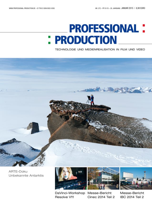 PROFESSIONAL PRODUCTION magazine side cover Issue 272 January 2015