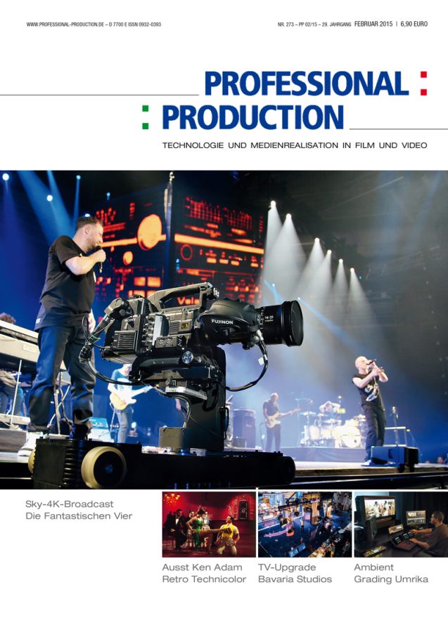 PROFESSIONAL PRODUCTION magazine side cover Issue 273 February 2015
