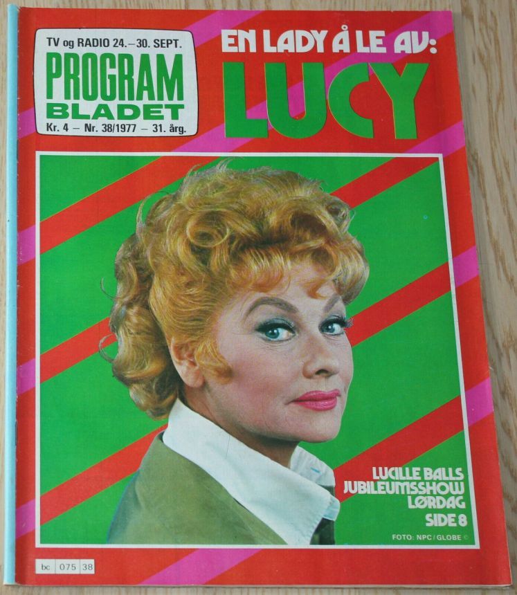 PROGRAM BLADET magazine side cover Issue 38 24 September 1977