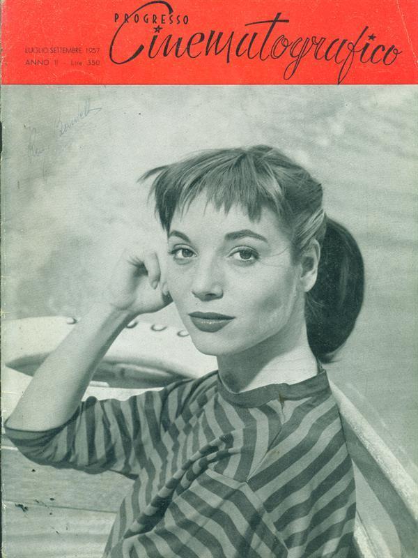 PROGRESSO CINEMATOGRAFICO magazine side cover  August/September 1957
