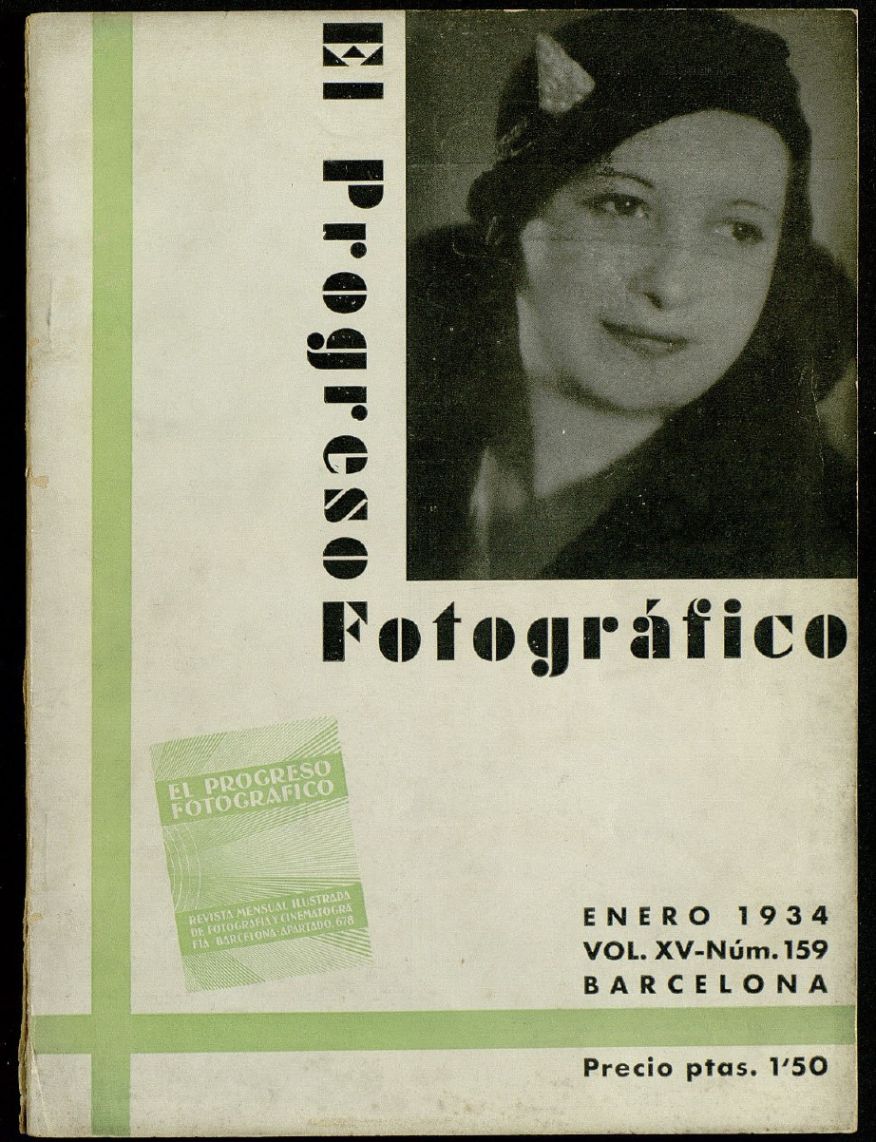 EL PROGRESO FOTOGRAFICO magazine side cover Issue 159  January 1934