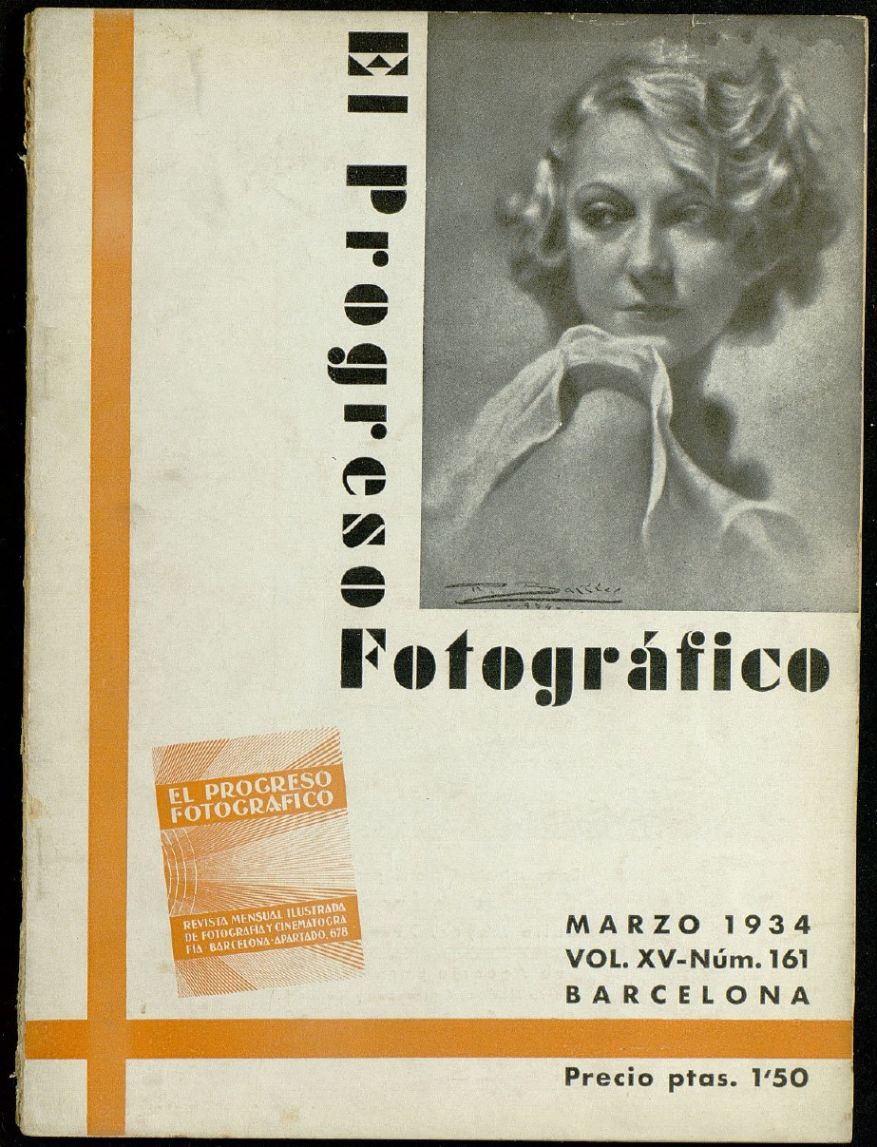 EL PROGRESO FOTOGRAFICO magazine side cover Issue 161  March 1934