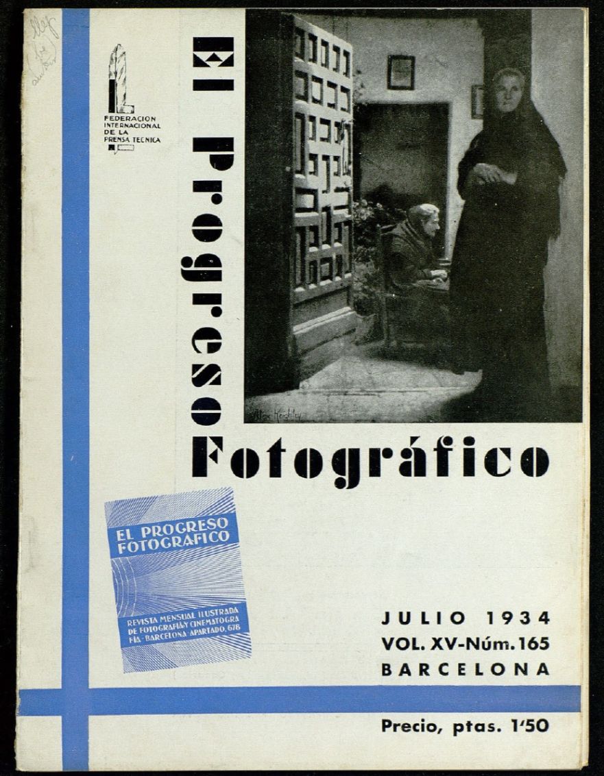 EL PROGRESO FOTOGRAFICO magazine side cover Issue 165  July 1934
