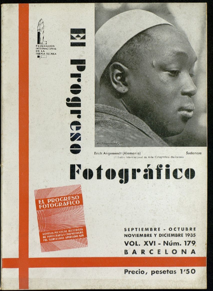 EL PROGRESO FOTOGRAFICO magazine side cover Issue 179  November/December 1935
